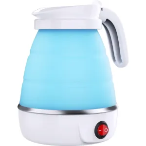 DUCHIFAD Travel Kettle, Foldable Mini Kettle for Travel, Camping Kettle Silicone Electric Water Boiler, Collapsible Kettle with Separable Power Cord Ideal for Hiking Camping and indoor
