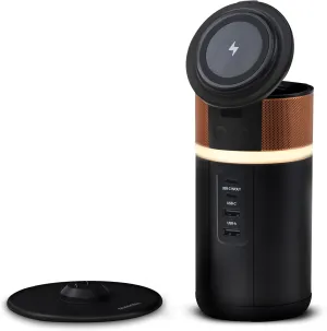 Duracell M150 Portable Charging Hub – 150W Charger for Laptops & Tablets, Wireless Charging for Cell Phones & Earbuds – Light & Compact Power Bank Station w/ USB-C & USB-A Ports, Charging Dock