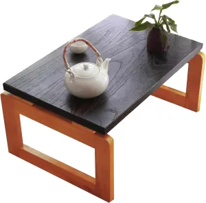 DYRABREST Foldable Coffee Table, Portable Picnic Tea/Snack Bed/Camping Floor Table, 23.6''x 15.7''x 11.8''