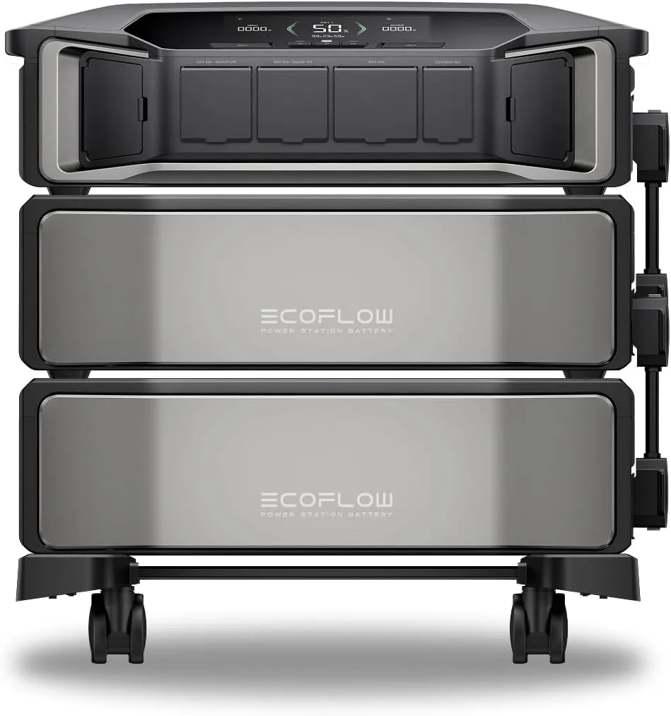 EF ECOFLOW 12kWh Power Station: DELTA Pro Ultra with Extra Battery, 120/240V 7200W AC Output, Lifepo4 Home Battery Backup Expandable to 90kWh, Solar Generator for Home Use, Emergency, Camping, RV