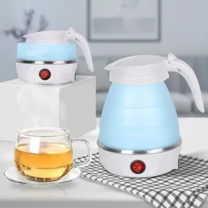 Electric Kettle Hot bargain Carry Foldable Colour) Portable Easy To &amp; Urgent clearance (Random