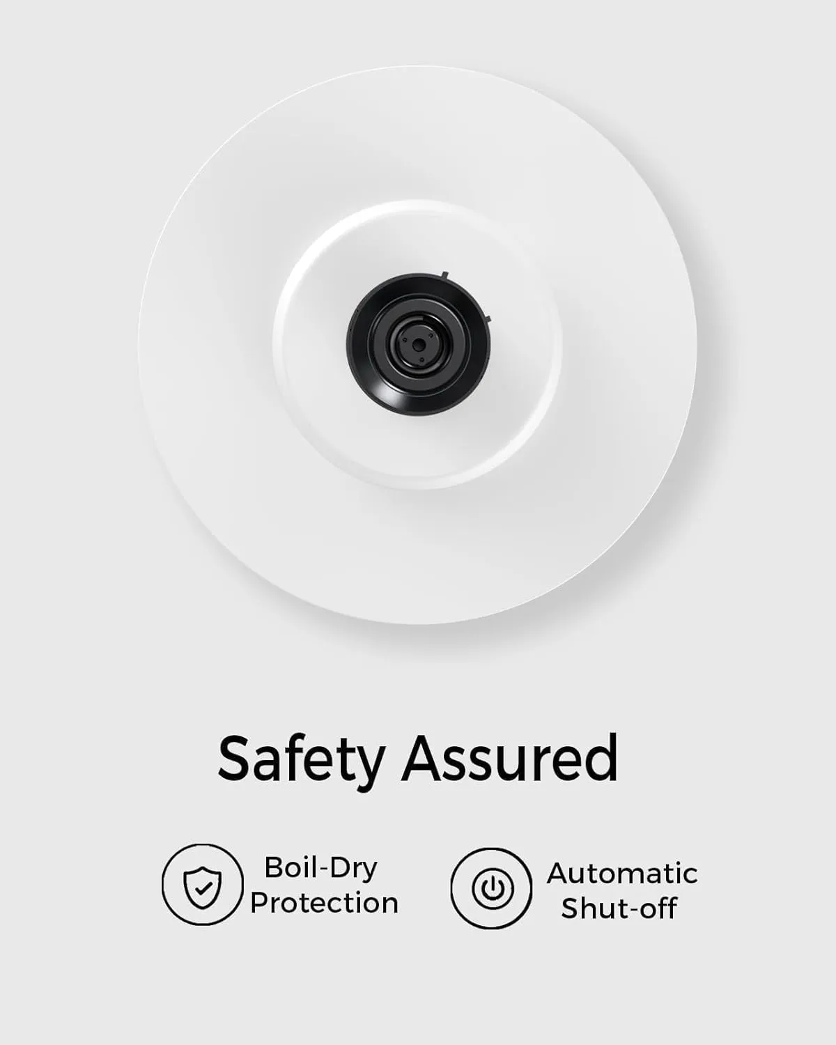 Electric Kettle Quick Heating, Hot Tea Water Boiler with Thermometer 1.7L Stainless Steel Cordless LED Indicator 1500W, Auto Shut Off & Boil Dry Protection, Easy to Clean, White