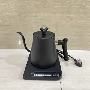 Electric kettles for household purposes,Electric Kettle Temperature Control Large LCD Screen Quick Boiling Pour Over Kettle for Coffee & Tea Anti-dry Protection, Stainless Steel Inner Water Boiler, 4H Warm Function