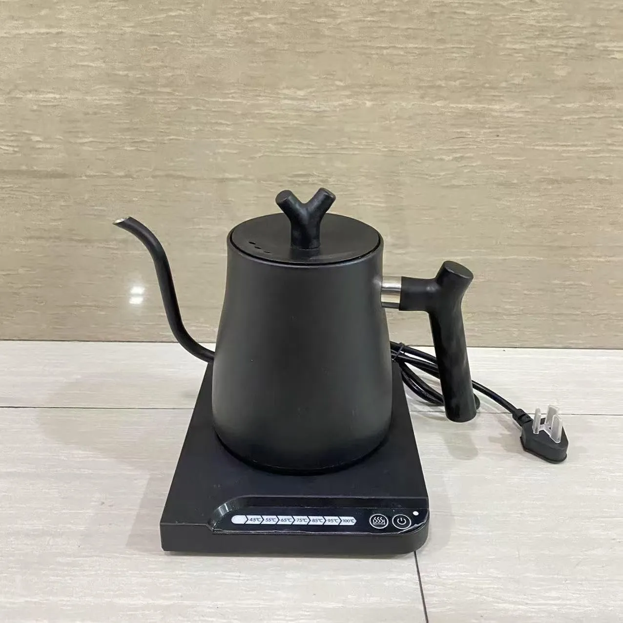 Electric kettles for household purposes,Electric Kettle Temperature Control Large LCD Screen Quick Boiling Pour Over Kettle for Coffee & Tea Anti-dry Protection, Stainless Steel Inner Water Boiler, 4H Warm Function