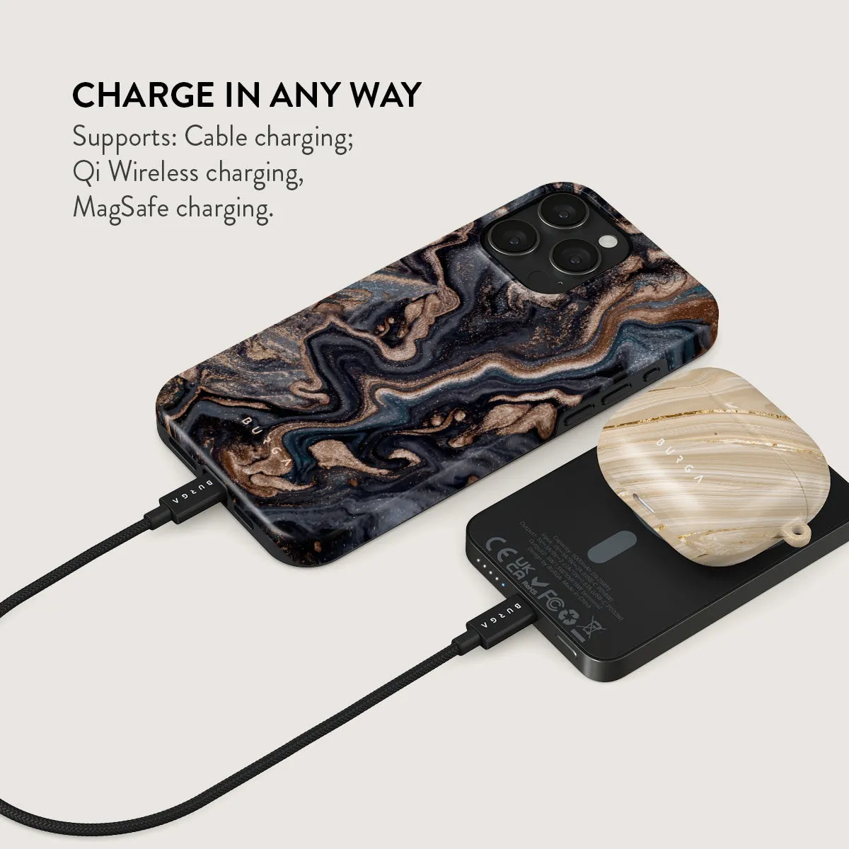 Enchanted Mirror - Marble Magnetic Power Bank