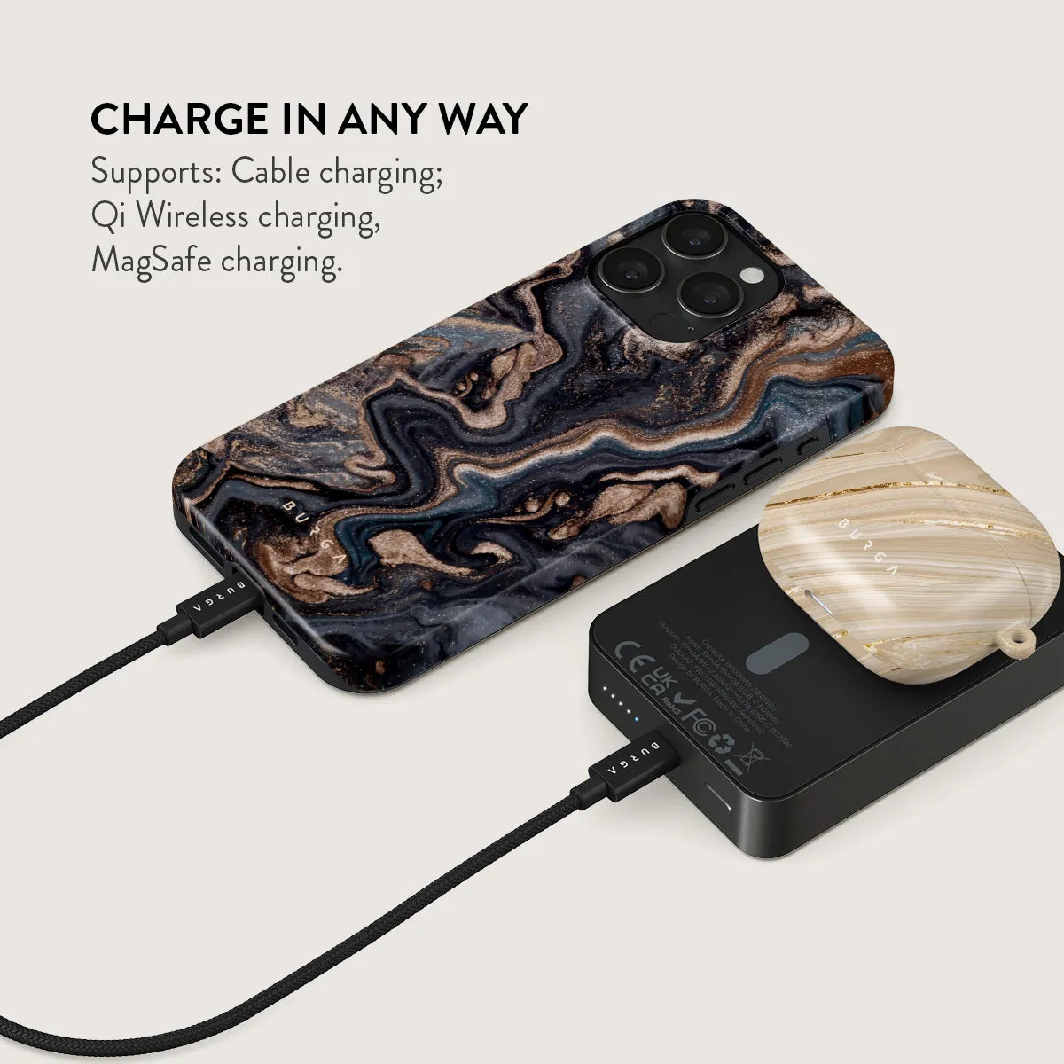 Enchanted Mirror - Marble Magnetic Power Bank