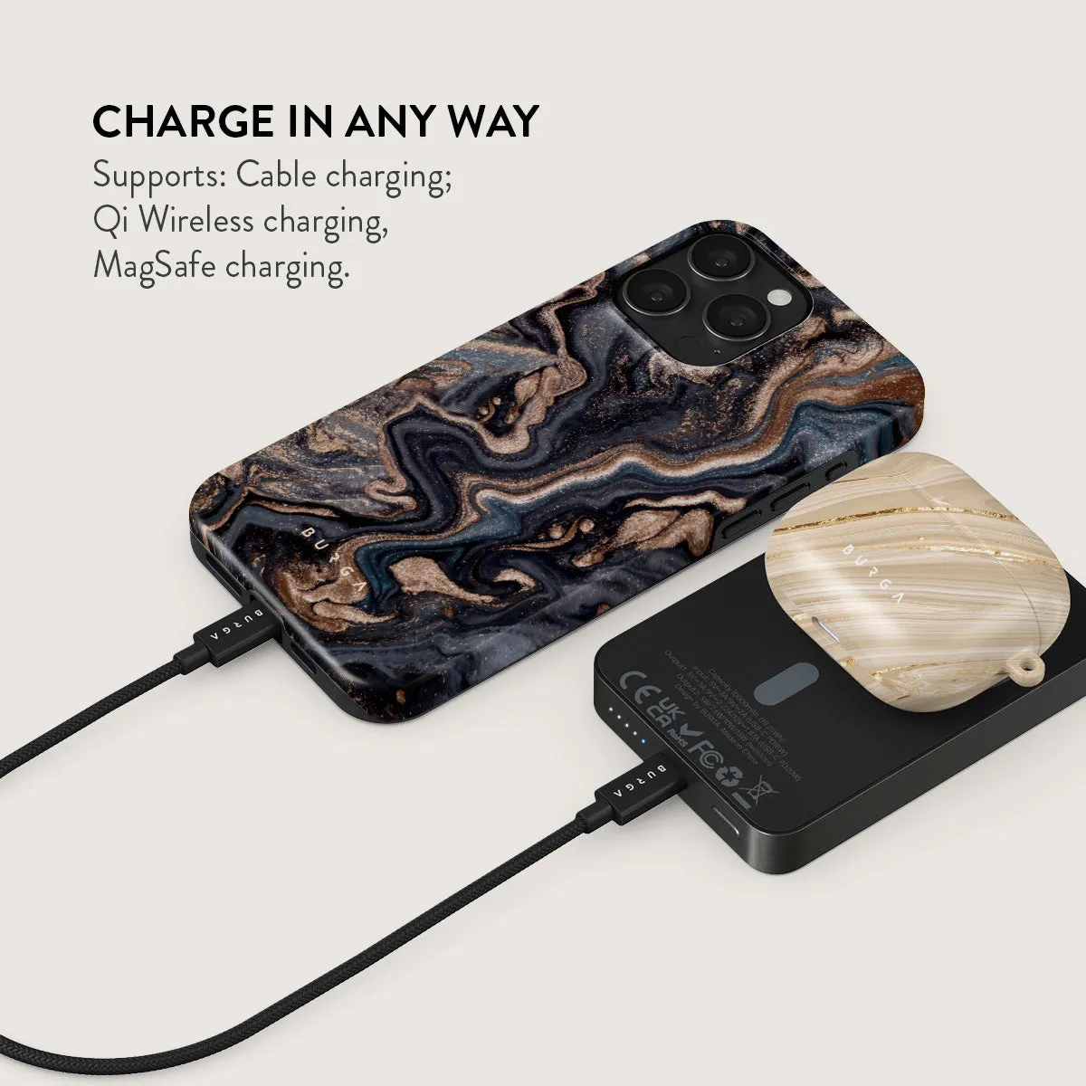 Enchanted Mirror - Marble Magnetic Power Bank