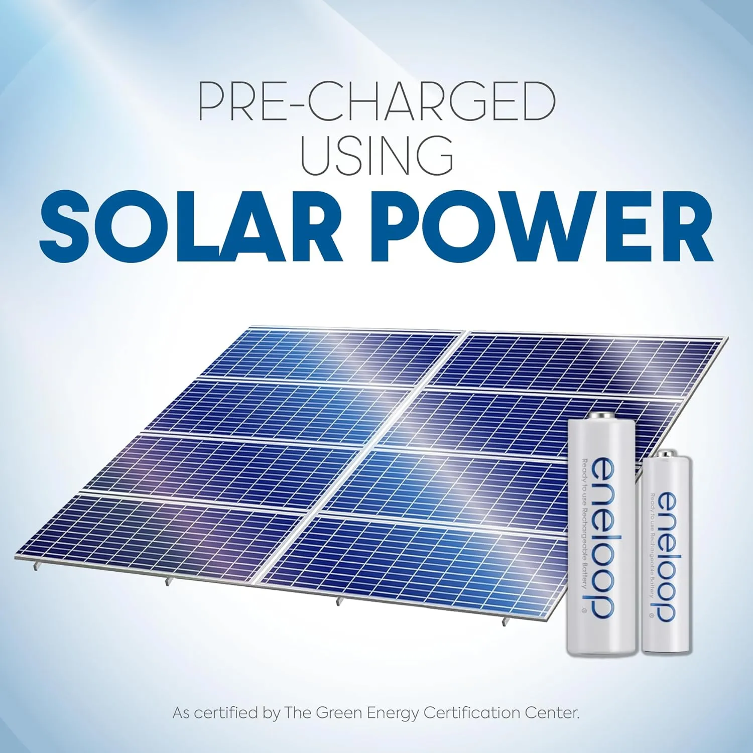 Eneloop Panasonic BK-4MCCA8BA AAA 2100 Cycle Ni-MH Pre-Charged Rechargeable Batteries, 8-Battery Pack