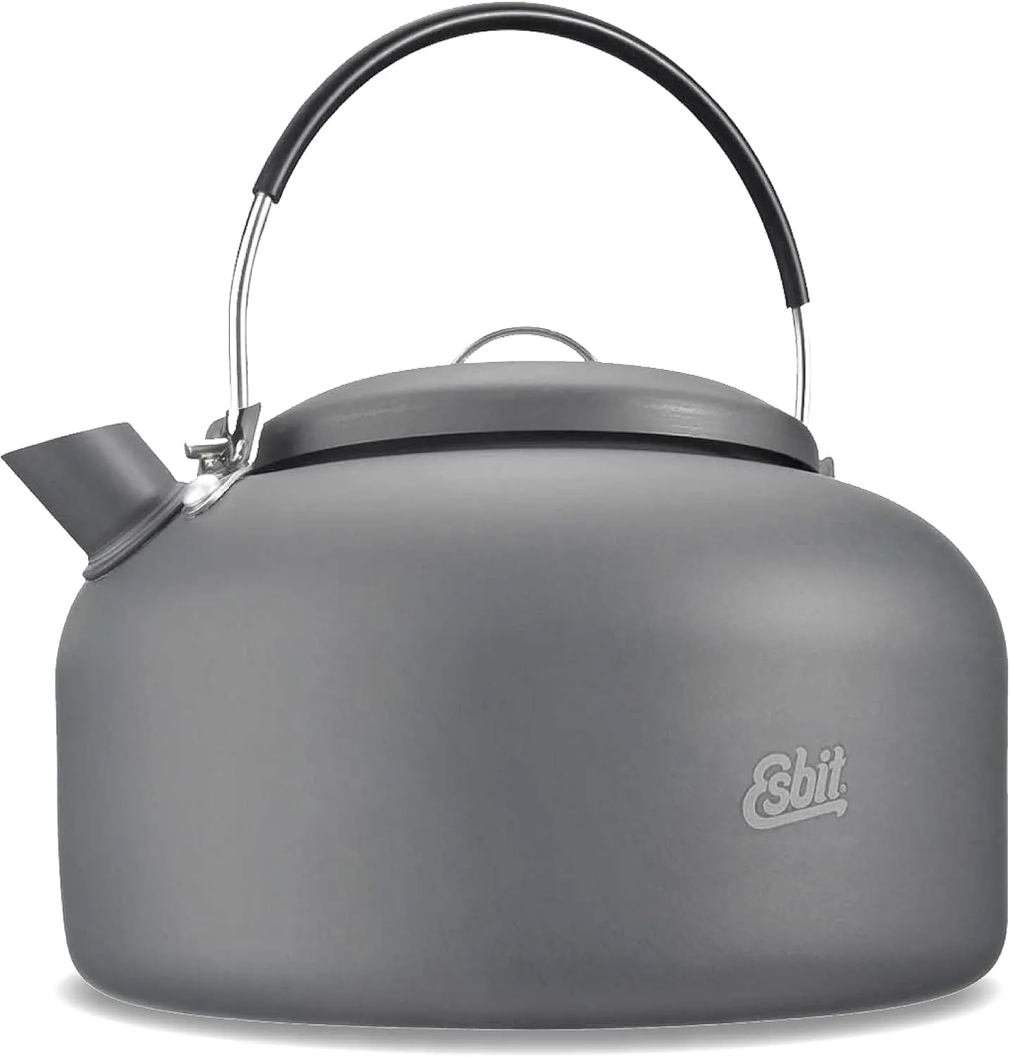Esbit Hard Anodized Aluminum Water Kettle for Camp Stoves, 1400ml