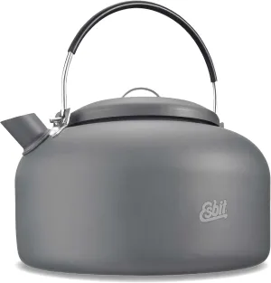 Esbit Hard Anodized Aluminum Water Kettle for Camp Stoves, 1400ml
