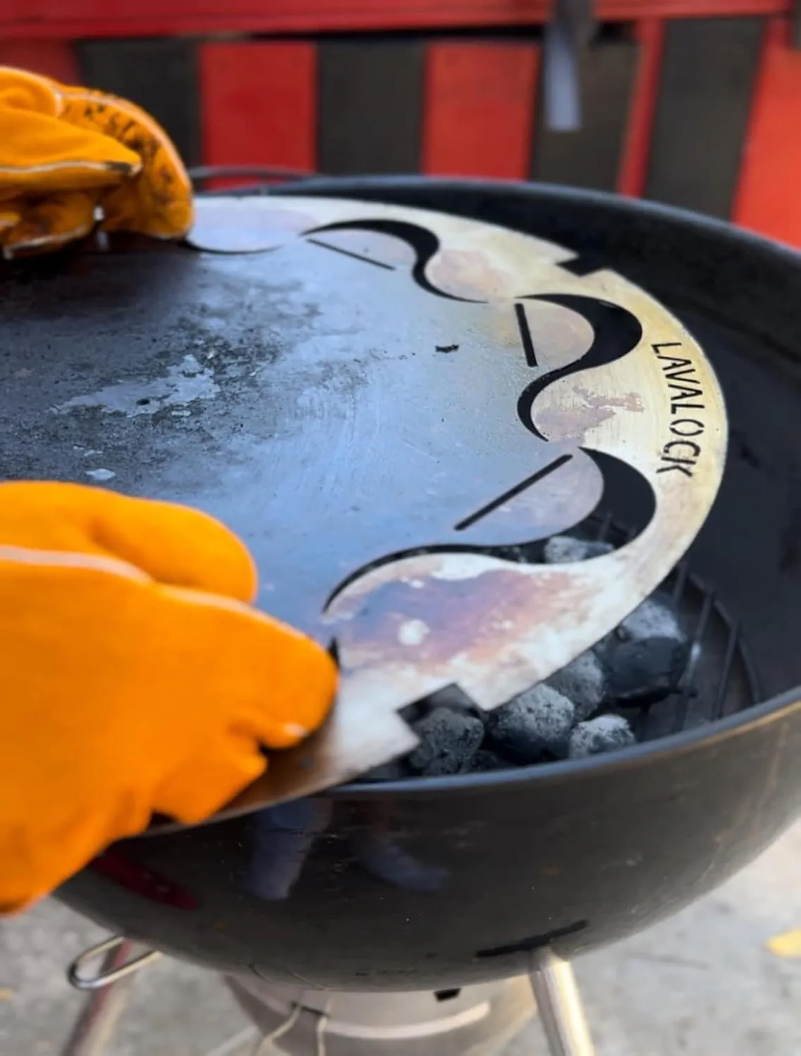 FireDial Baffle Plate Heat Management System for Charcoal BBQ and Barbecue Smokers, UDS, WSM, Kettle (For 22 in. Kettle)