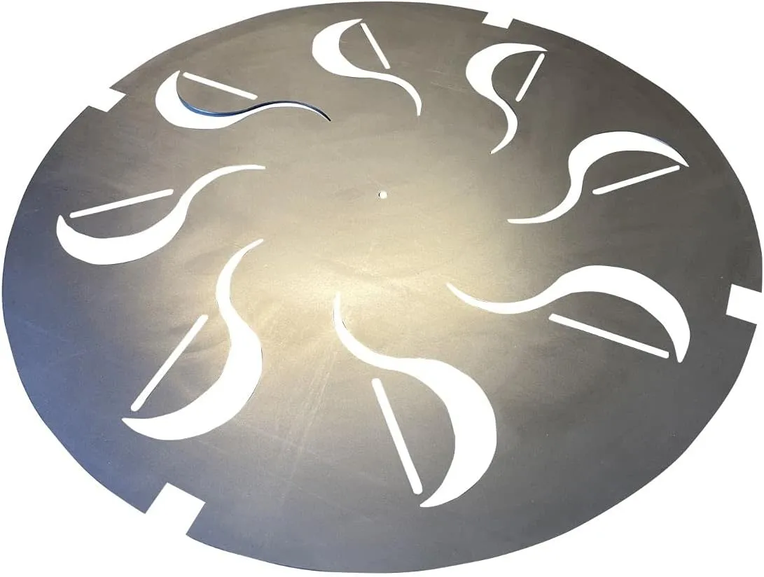 FireDial Baffle Plate Heat Management System for Charcoal BBQ and Barbecue Smokers, UDS, WSM, Kettle (For 22 in. Kettle)