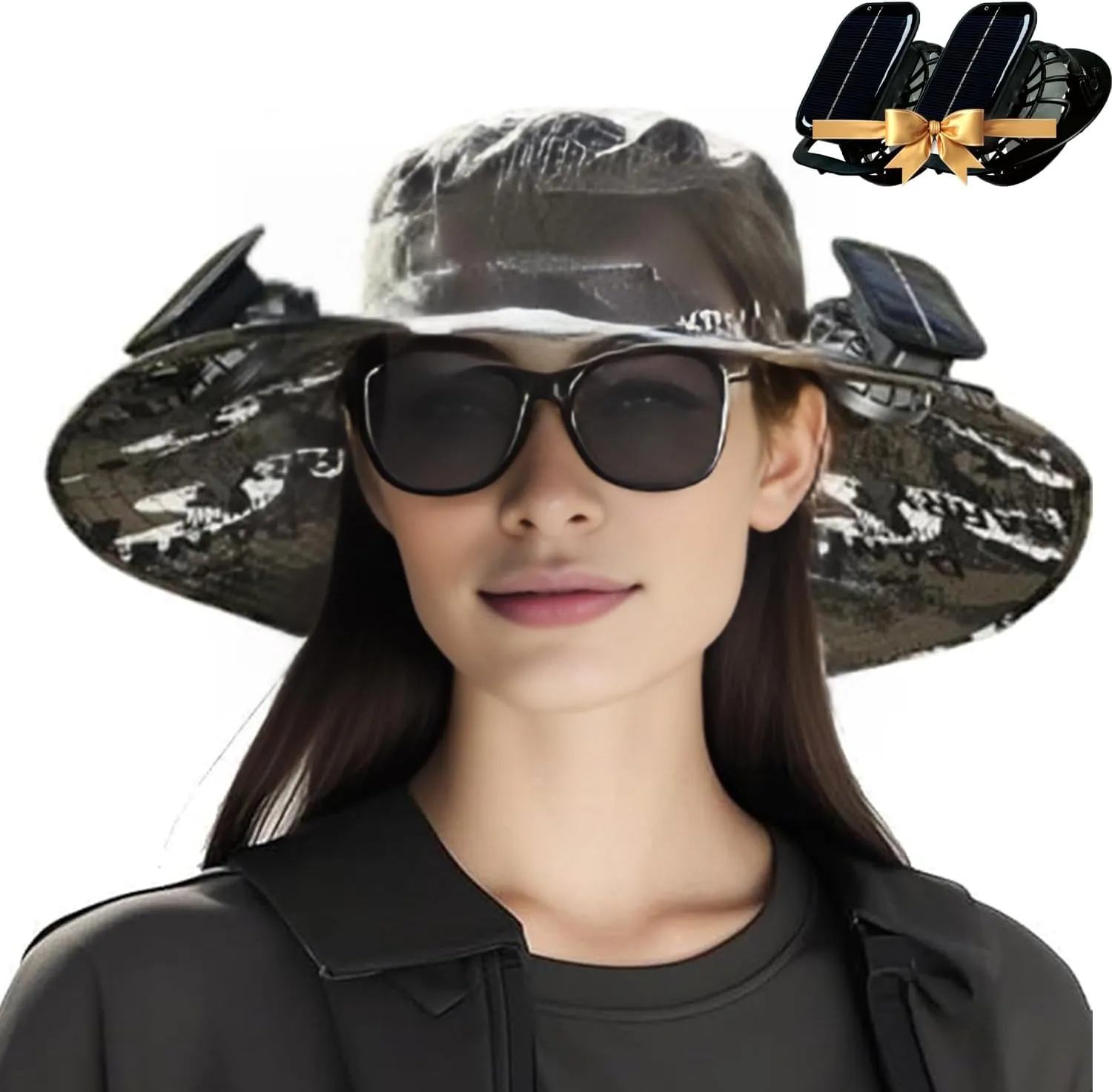 Fishing hat with Solar Powered Fans,Ultralight Solar Fan Outdoor hat,Upf50  for Men Women,USB Charging
