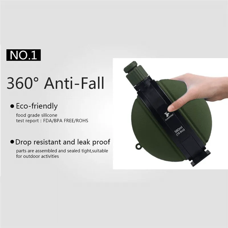 FLEXHYDRA - Collapsible Military Water Bottle 550ml