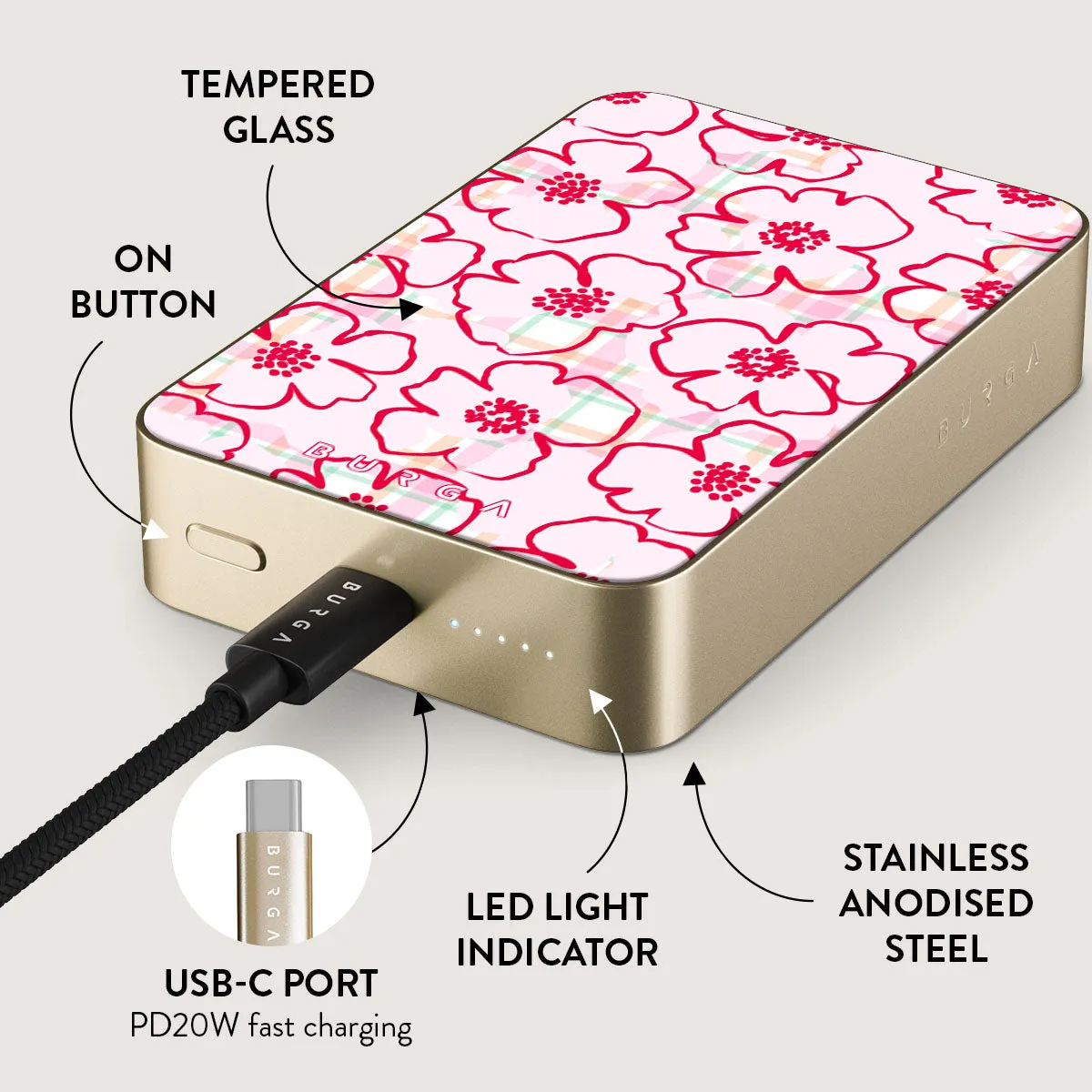 Flower Girl - Magnetic Power Bank