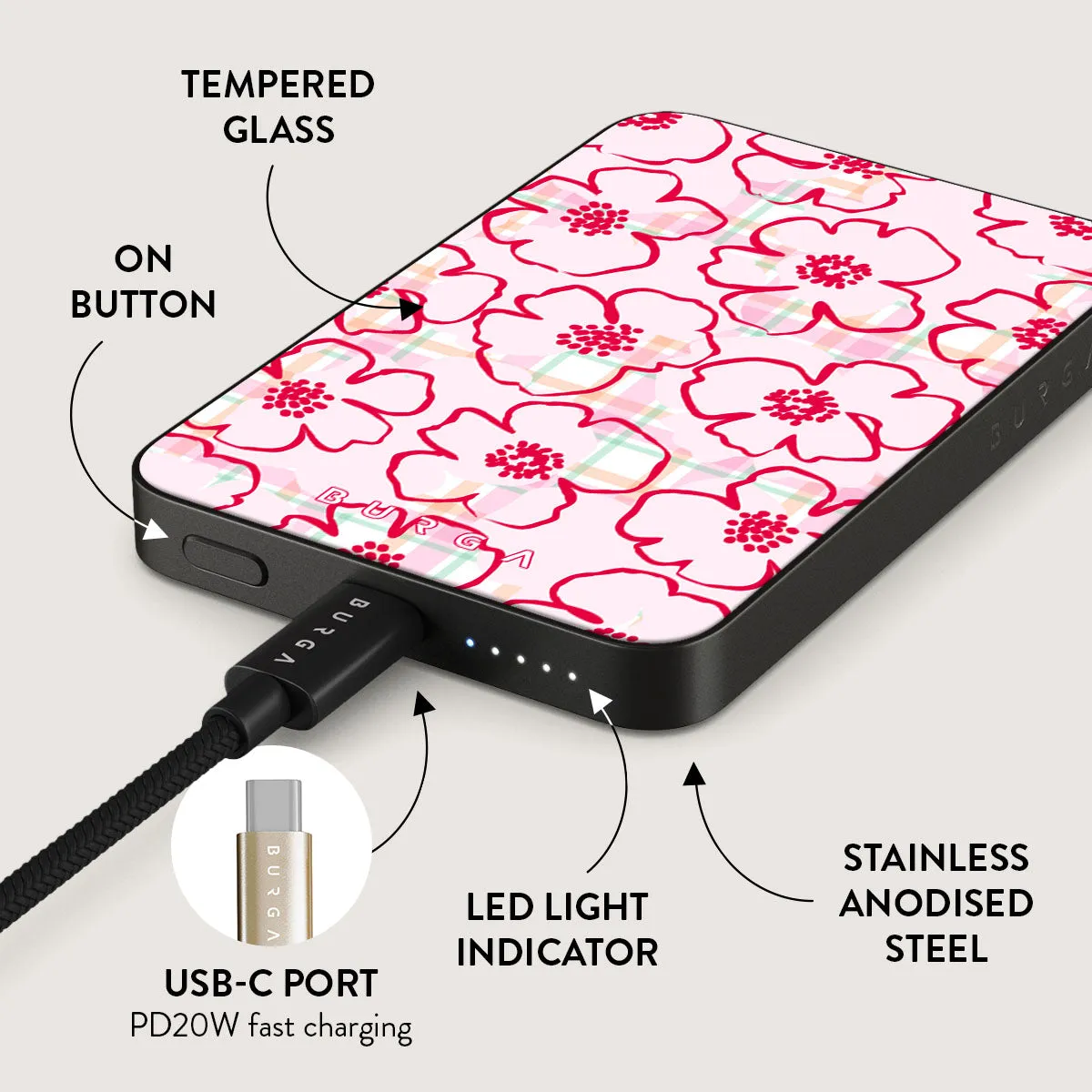 Flower Girl - Magnetic Power Bank