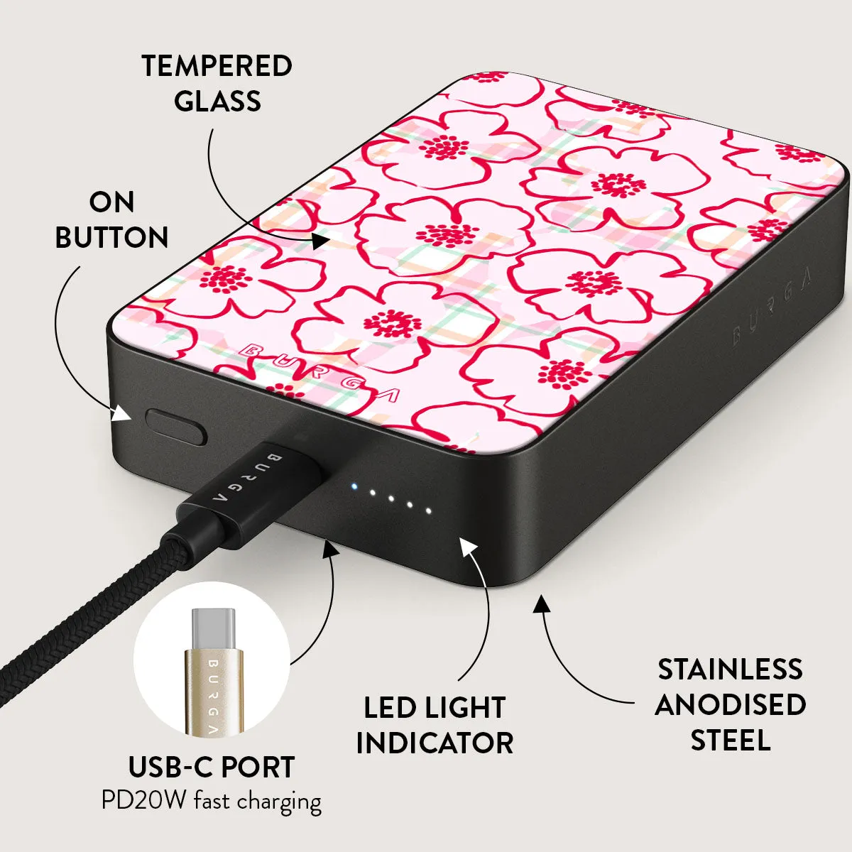 Flower Girl - Magnetic Power Bank