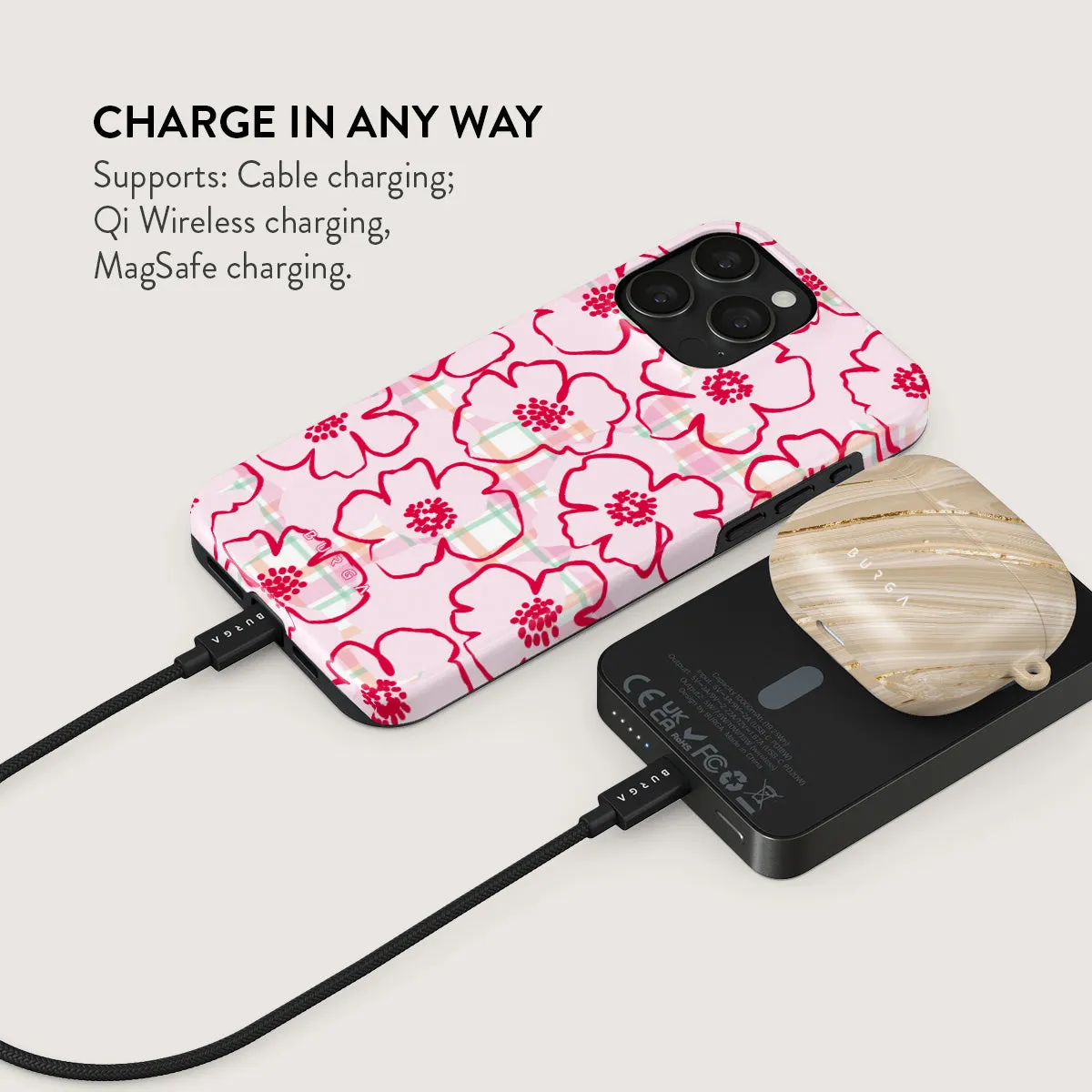 Flower Girl - Magnetic Power Bank