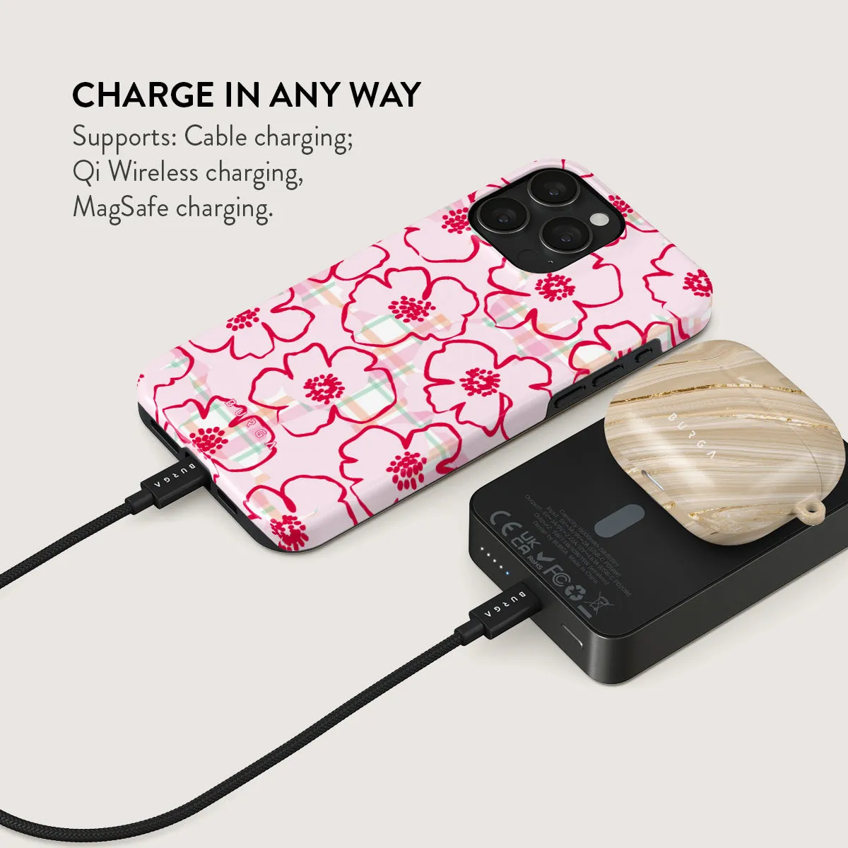 Flower Girl - Magnetic Power Bank