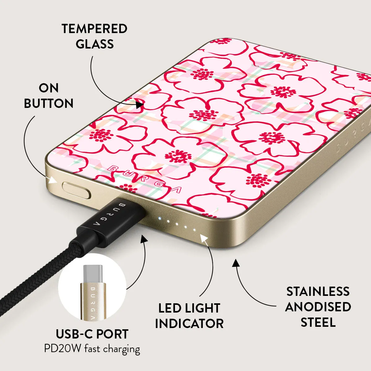 Flower Girl - Magnetic Power Bank