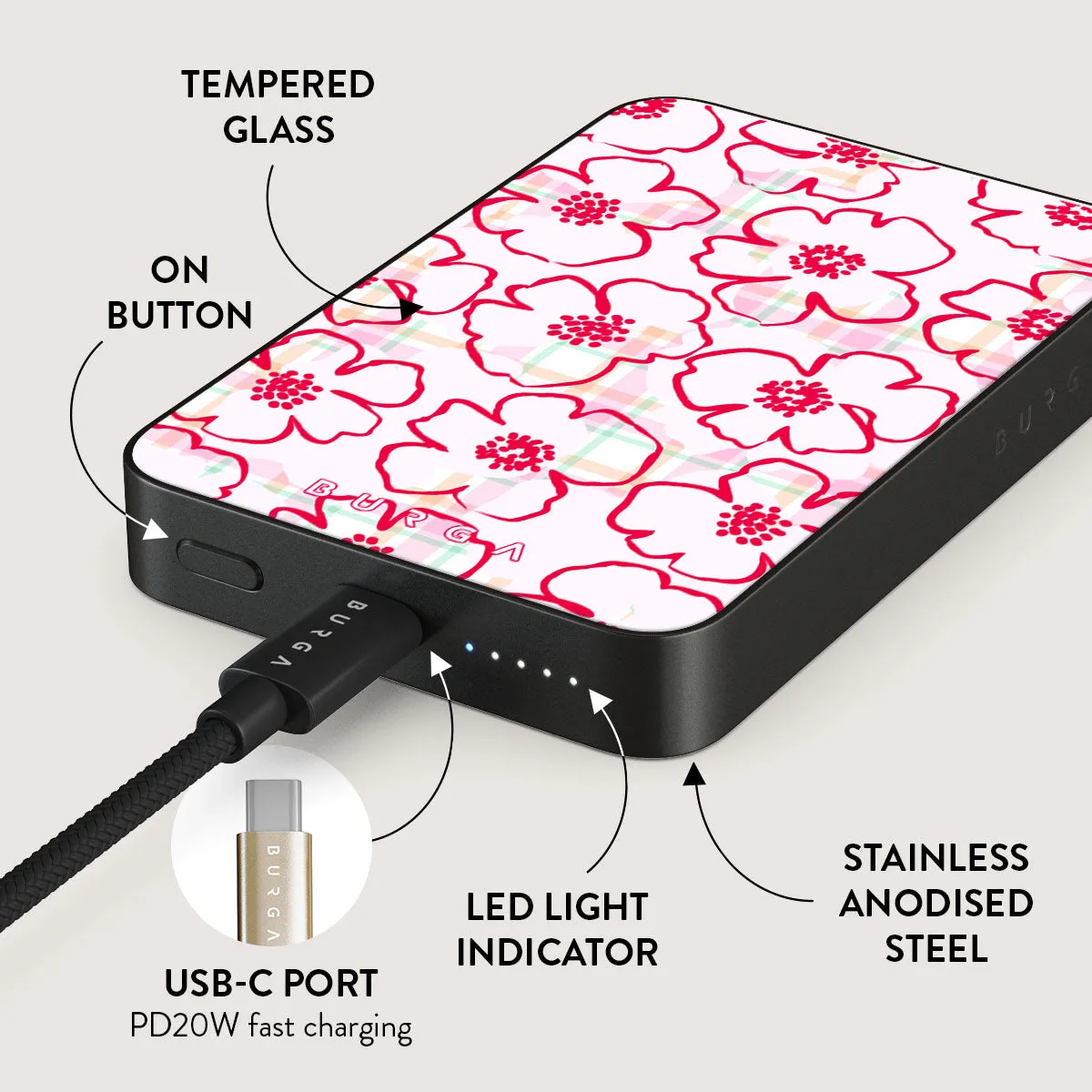 Flower Girl - Magnetic Power Bank