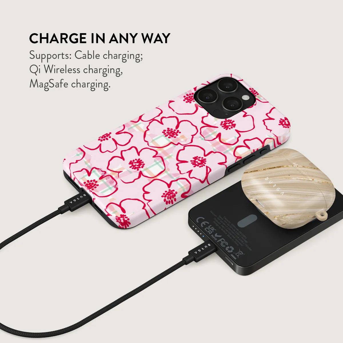 Flower Girl - Magnetic Power Bank