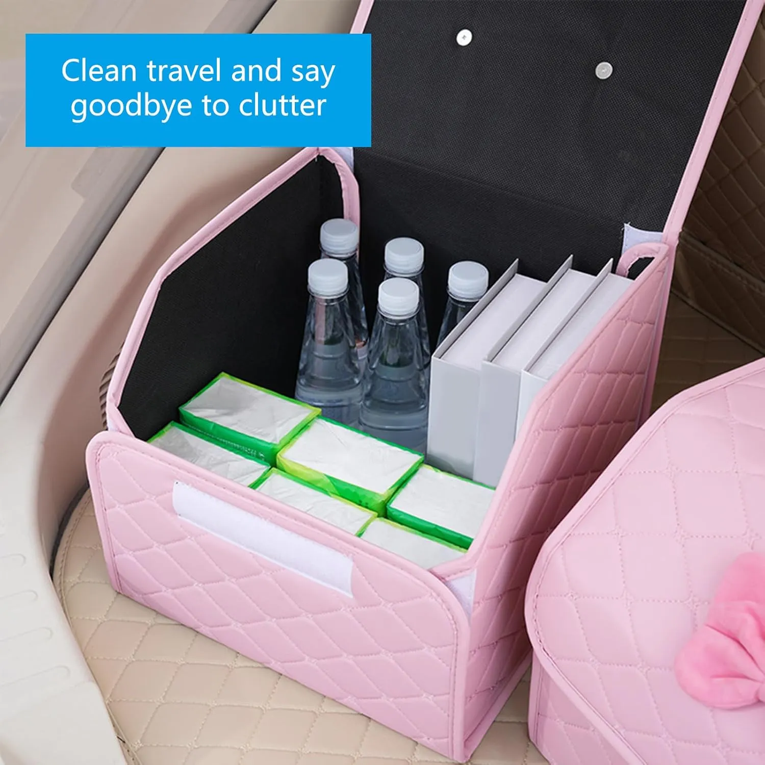 Foldable Car Trunk Storage Box Water & Wear Storage Box Adds Energy To Your Car Let Trunk Neat