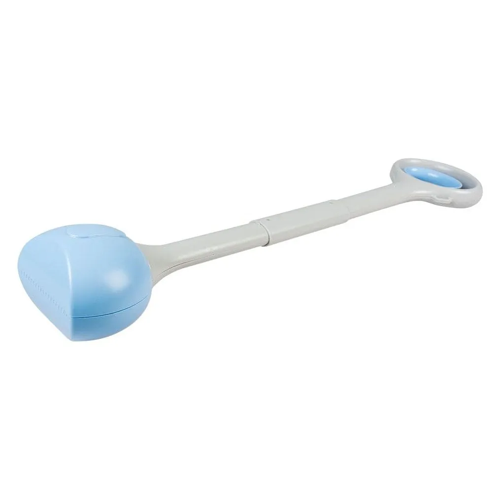 Foldable poop scooper 15x11x70cm grey/blue