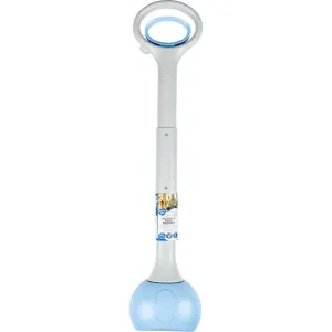 Foldable poop scooper 15x11x70cm grey/blue