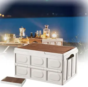 Foldable Storage Box With Lid, 35L Car Trunk Storage Box, Closet Organization And Storage, Perfect For Storage, Toys, Clothes, Outdoor Camping, Picnics, Fishing