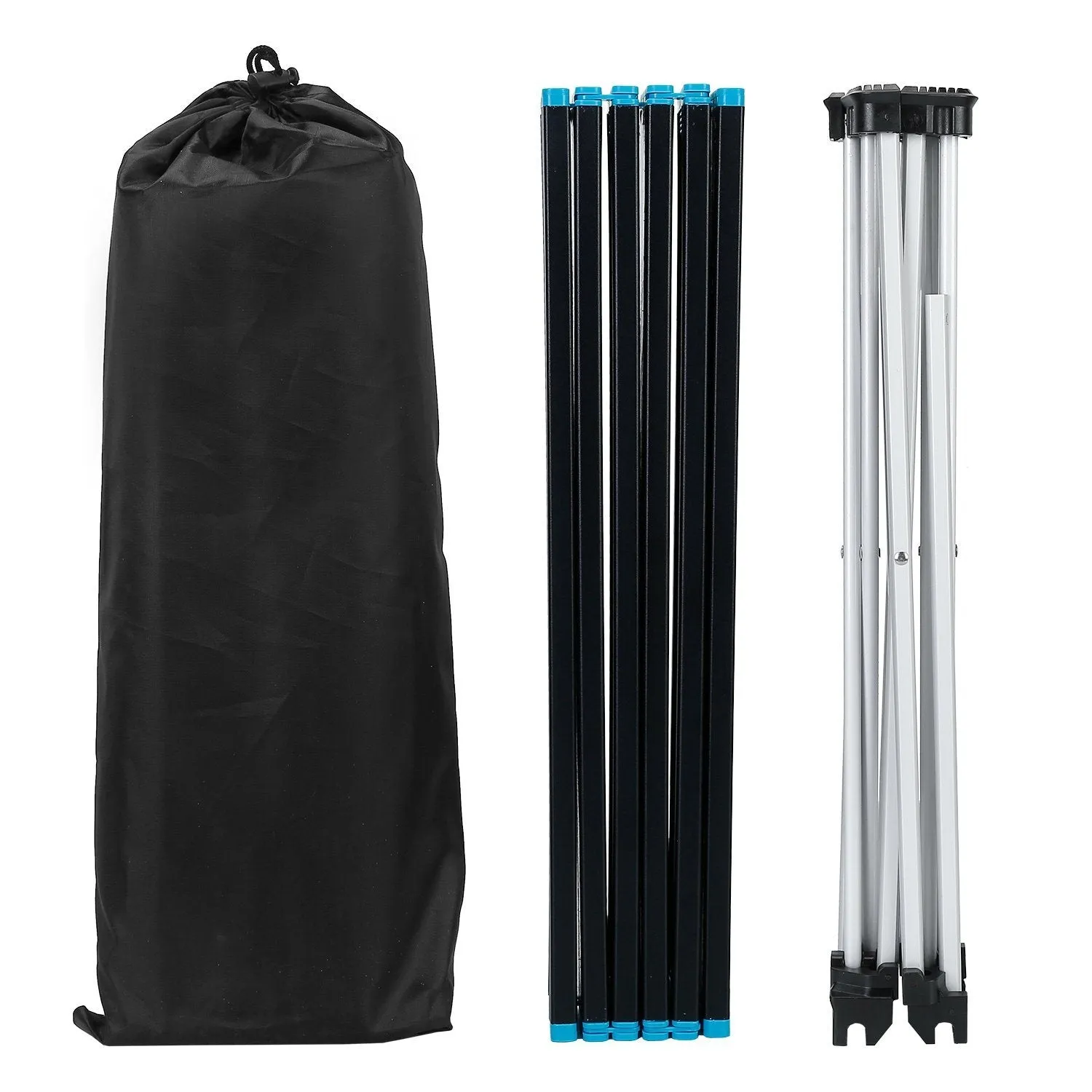 Folding Camping Table Aluminum Alloy Collapsible with Carry Bag