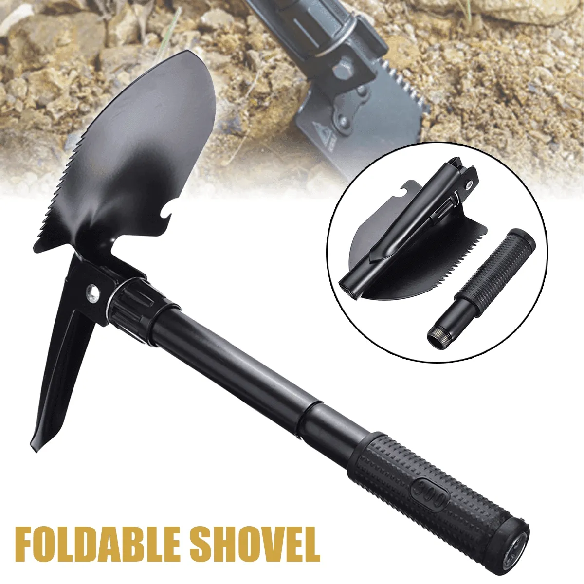 Folding Garden Shovel - Portable Easy Digging Tool