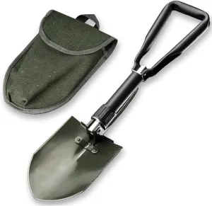 Folding Shovel Folding Portable Camping Shovel Spade Multifunction Backpacking Shovel Steel for Outdoor Camping Garden (CL501-Small)