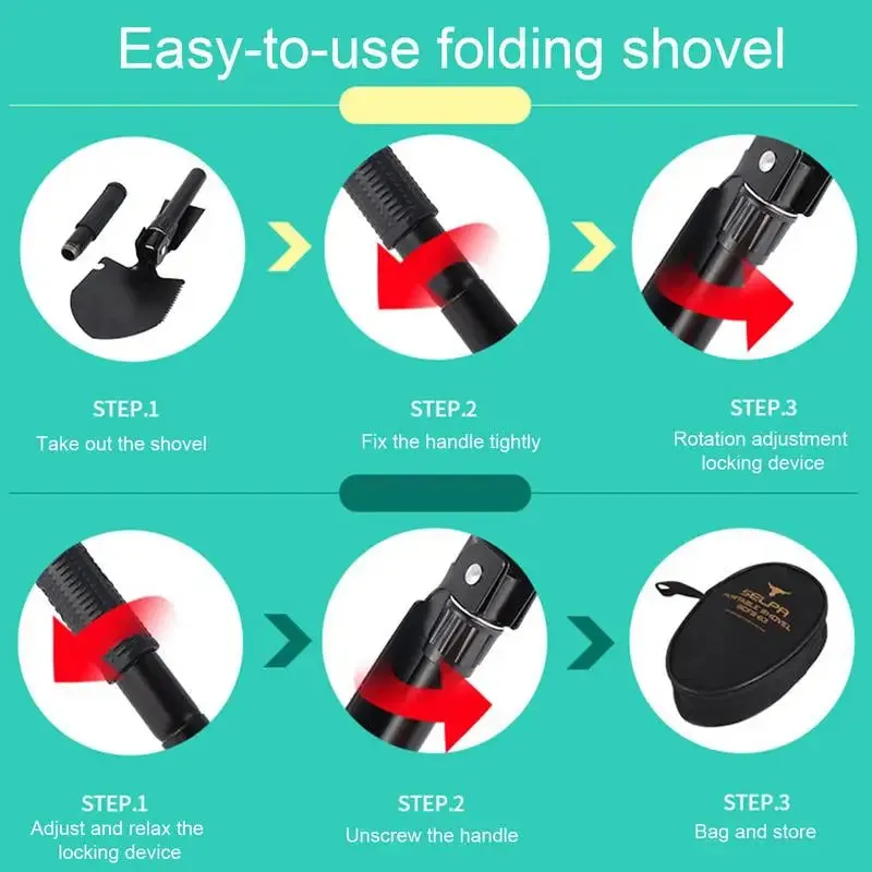 Folding Survival Shovel