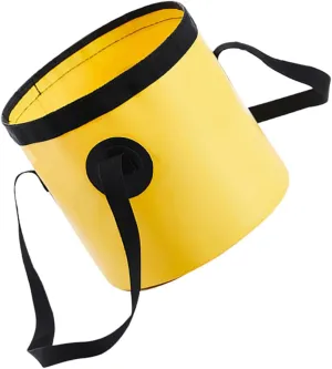Foot Soaking Bucket Folding Water Bucket for Outdoor Camping Collapsible Durable Polyester Comfort Grip