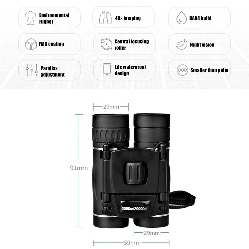 FRISSEL - 8x22 Foldable Binoculars