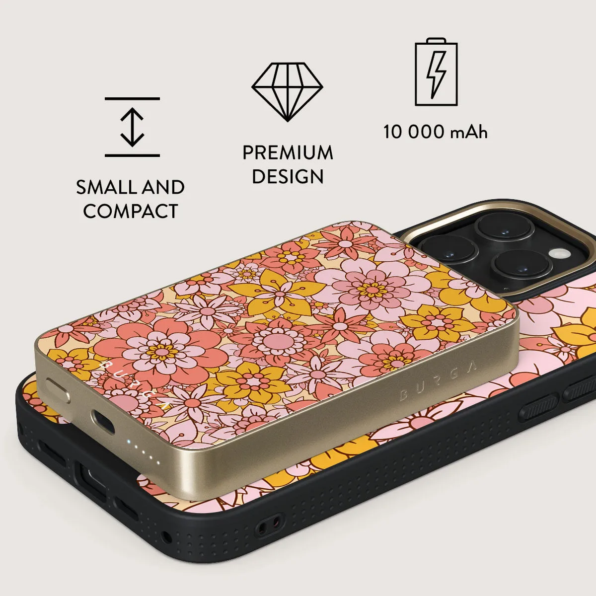 Garden Brunch - Floral Magnetic Power Bank