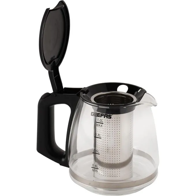Geepas 2 IN 1 Unique Hot Tea Pot And Cordless Electric Tea Maker