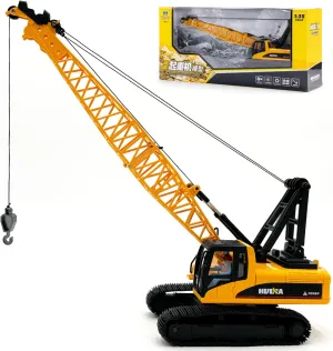Gemini&Genius Crane Toys for Kids, Construction Vehicles Crane, Truck Toy Construction Equipment - Ideal Gift for Kids, 1:35 Scale-15 Length