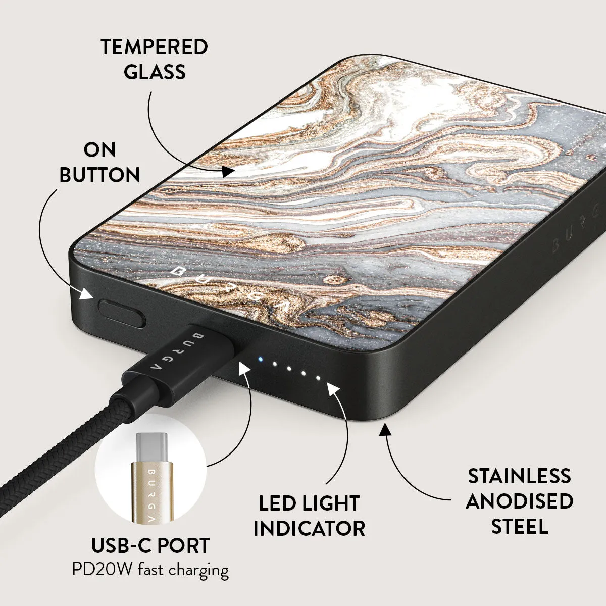 Gentle Wind - Trendy Magnetic Power Bank