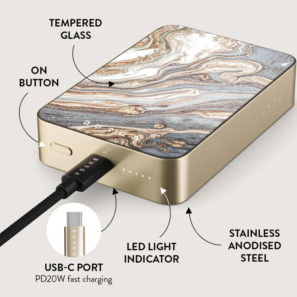 Gentle Wind - Trendy Magnetic Power Bank