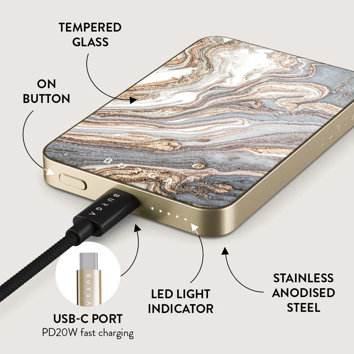Gentle Wind - Trendy Magnetic Power Bank