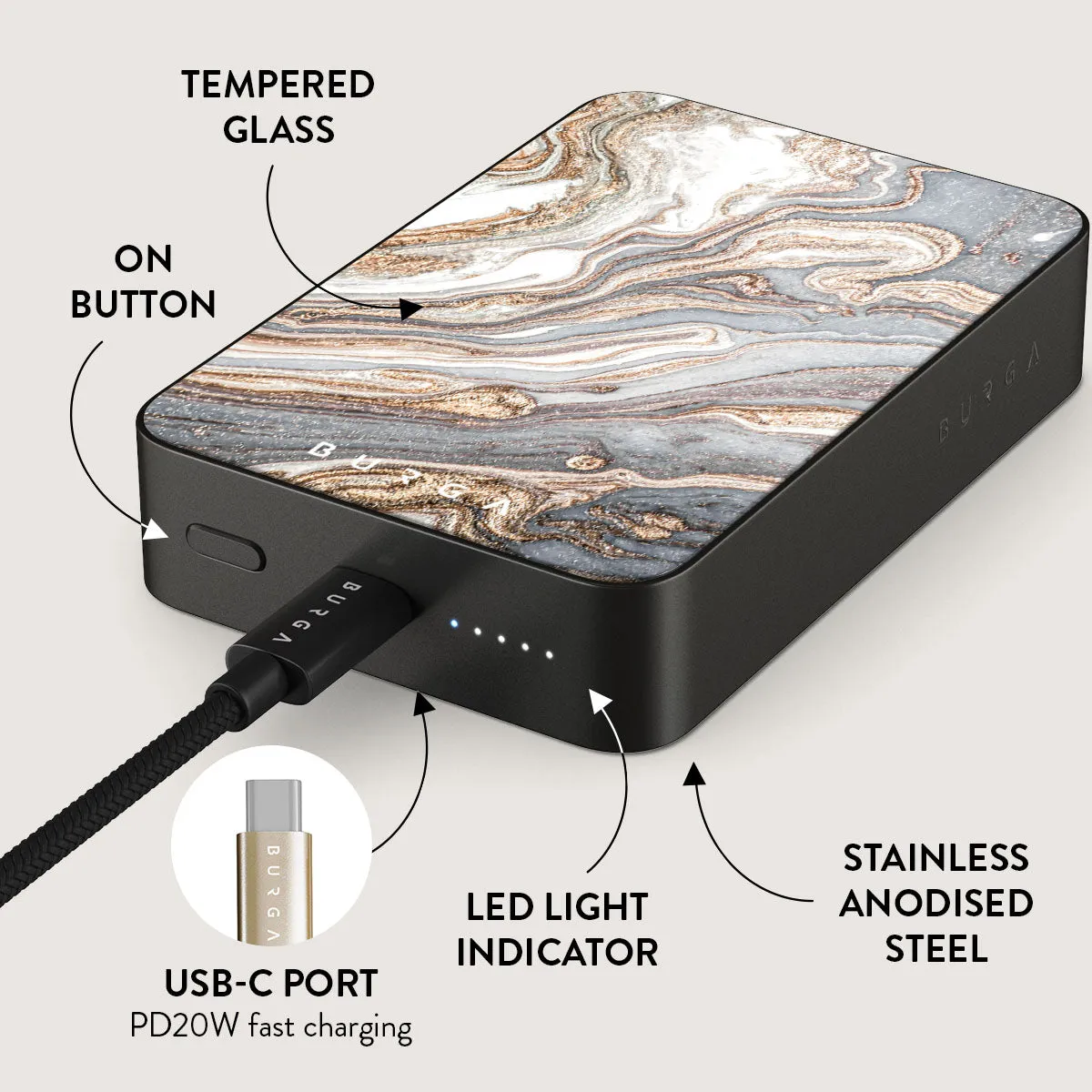 Gentle Wind - Trendy Magnetic Power Bank