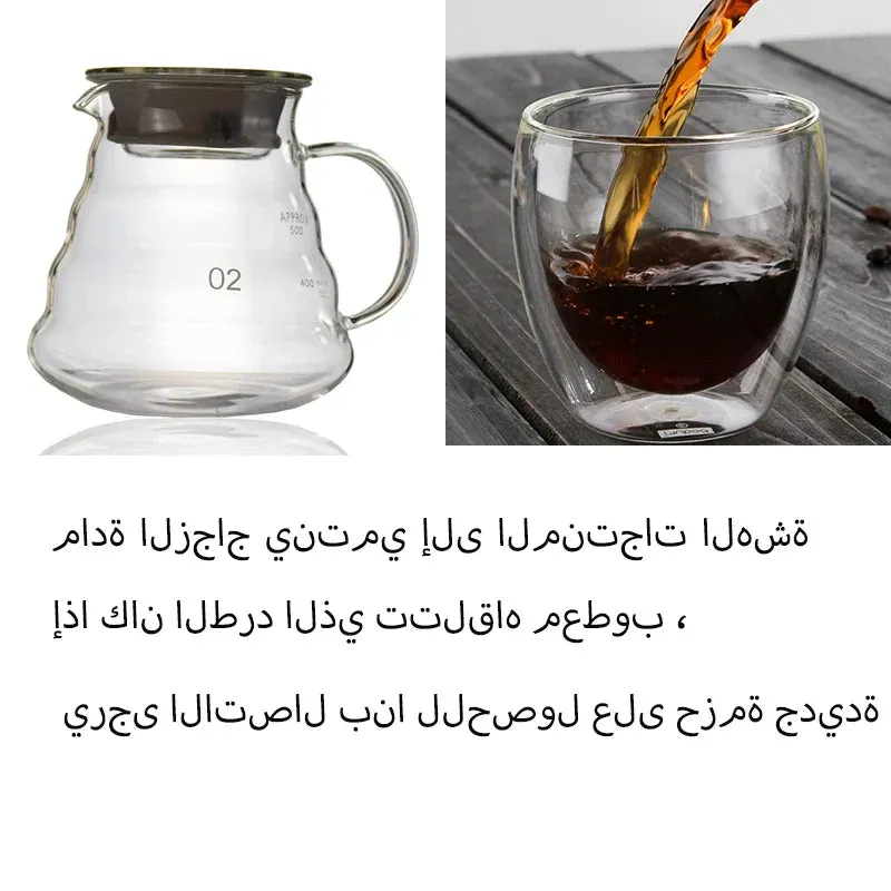 Gift Set of Travel Coffee Accessories Set Including PU Bags Manual Grinding Cups10 pcs