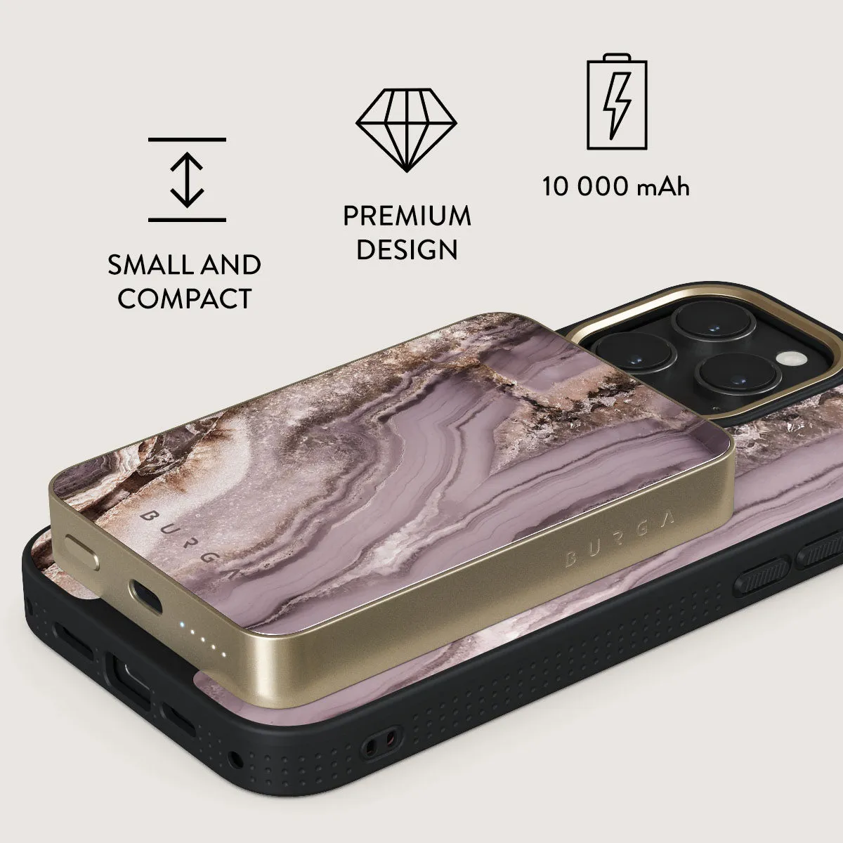 Golden Taupe - Fashion Magnetic Power Bank