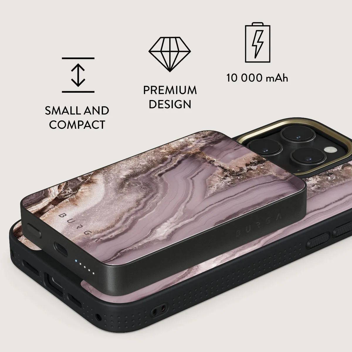 Golden Taupe - Fashion Magnetic Power Bank