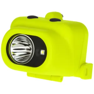 Green Intrinsically Safe Headlamp w/ Hard Hat Clip & Mount- UL913 / ATEX