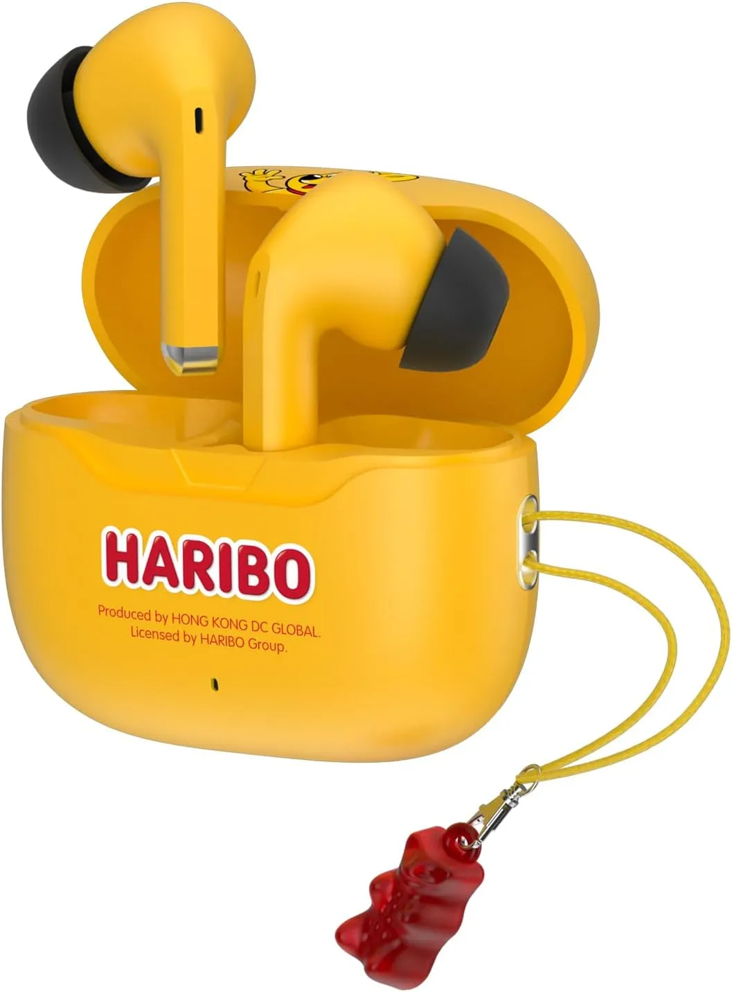 Haribo Wireless Earbuds, Bluetooth 5.3 TWS, 13mm Micro Dynamic Driver for Bass Sound, IPX 4, ENC, USB-C Type Charging Port, Gummy Bear Style