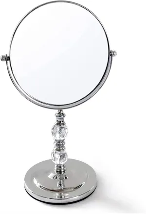 HaveFun Tabletop Mirror Desktop Vanity Mirror Princess Mirror Double-Sided Portable European Table Mirror Bedroom Makeup Mirror 13.3x13.3x30cm Cosmetic Mirror (Color : A)