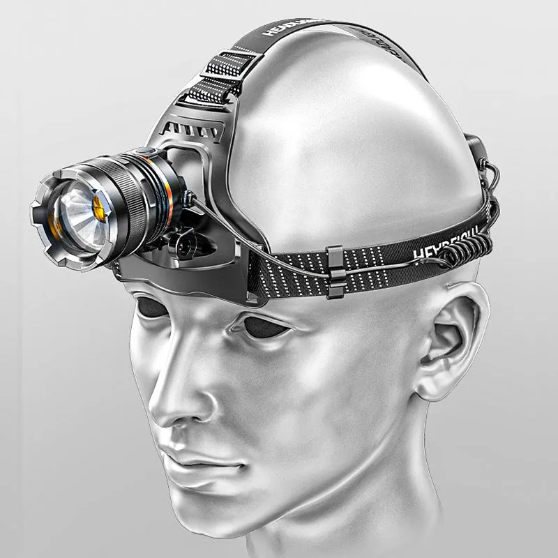 Headlamp Strong Light Rechargeable Head-Mounted Flashlight P50